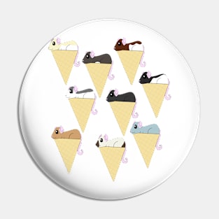 Ice Cream Rats Pin