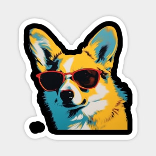 Corgi, Andy Warhol Style Magnet