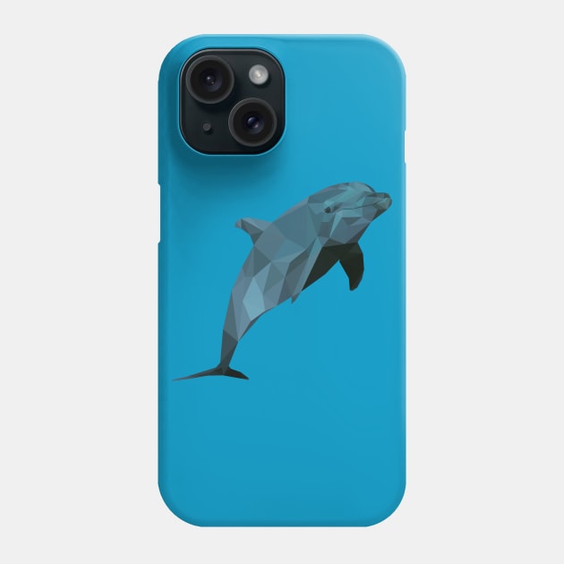 Low poly dolphin Phone Case by AO01