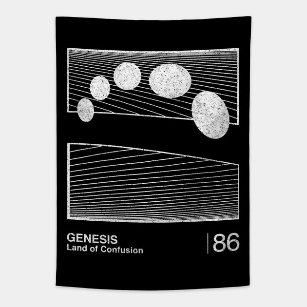 Genesis / Minimalist Graphic Design Fan Artwork Tapestry by saudade