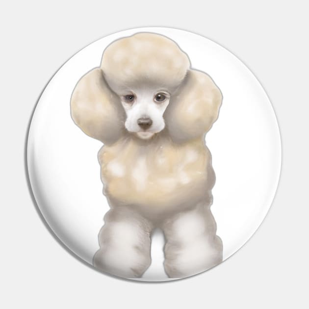 Cute Poodle Drawing Pin by Play Zoo