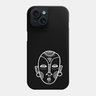 Tribal mask White Phone Case