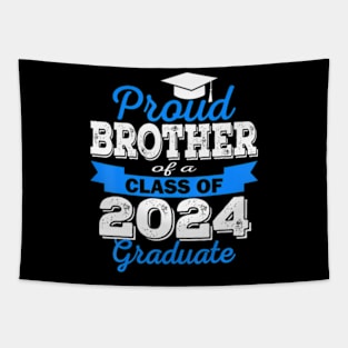 Super Proud Brother of 2024 Graduate Awesome Family Tapestry