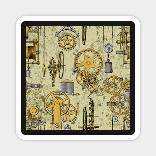 Steampunk clockwork gears Magnet