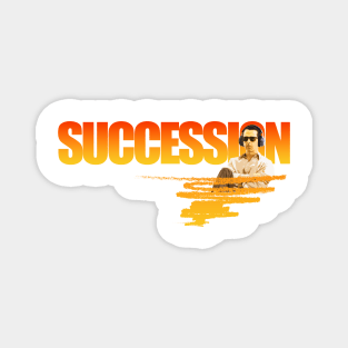 succession, tv series fan works graphic design by ironpalette Magnet