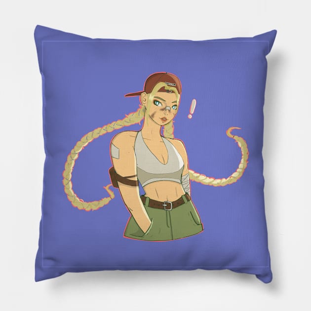 Casual Cammy White Pillow by faerielazy
