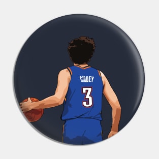 Josh Giddey Vector Back Blue Pin