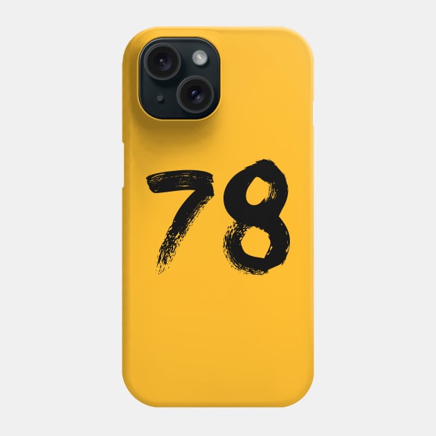 Number 78 Phone Case by Erena Samohai