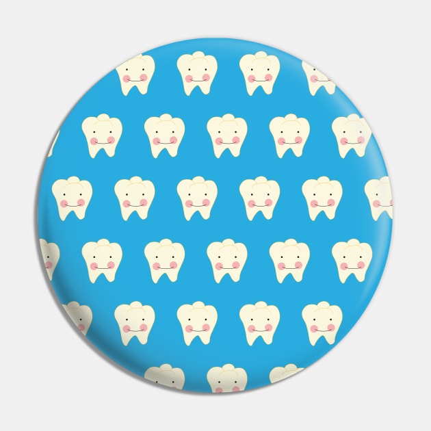 The Smiling Tooth Pin by Sandra Hutter Designs