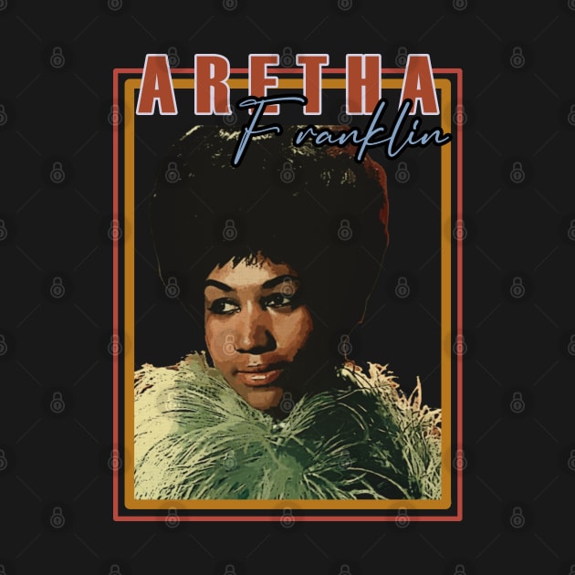 Soulful Sounds of Aretha Vintage Music Tee by Doc Gibby