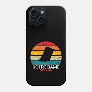 Notre Dame Indiana Retro Phone Case