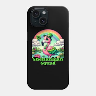 Flamingo St Patricks Lover Shamrock Lucky Ireland Phone Case