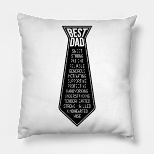 Best Dad Tie Pillow