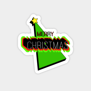 Merry Christmas Tree Message Magnet