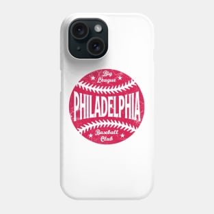 Philadelphia Retro Big League Baseball - White Phone Case