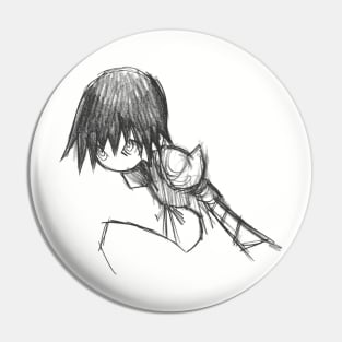 Kanbaru Suruga (Bakemonogatari) "Ending" Pin