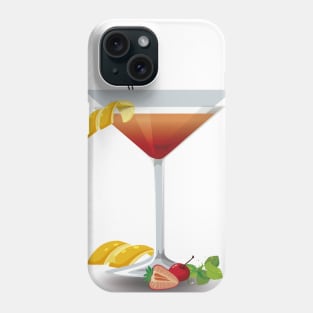 Cocktail  de fresa y limón Phone Case