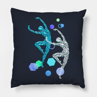 Blue Dancer Pillow