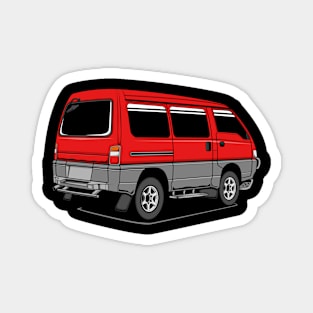 Jdm red delica rear classic Magnet