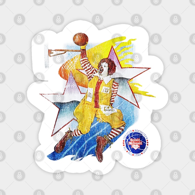 Ronald McDonald All-Star Basketball Game - Retro 90s Magnet by nicklower