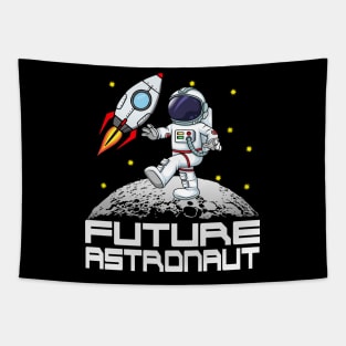 Kids Future Astronaut T Shirt Man On The Moon Astronomy Tee Tapestry