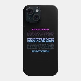 Kraftwerk // Typography Fan Art Design Phone Case