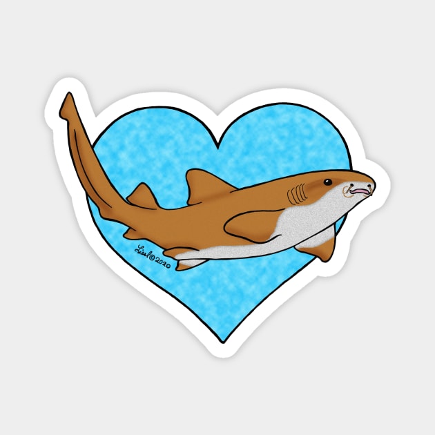 Nurse Shark Love Magnet by HonuHoney