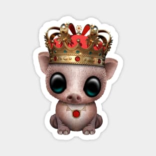 Cute Royal Pig Wearing Crown Magnet