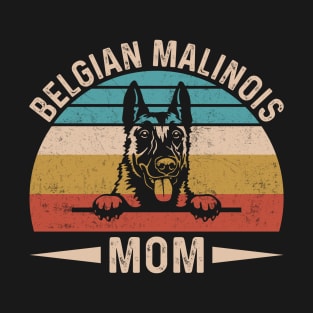 Retro Belgian Malinois Mom T-Shirt