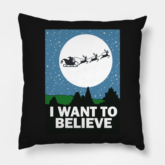 I WANT TO BELIEVE Pillow by crashboomlove