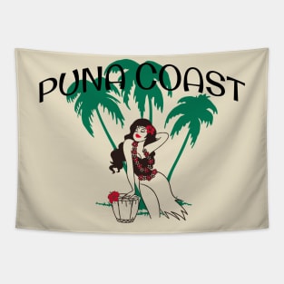 Puna Coast Drummer Girl Tapestry