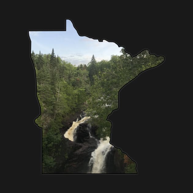 Minnesota Outline (Devil's Kettle in Judge Magney State Park) by gorff