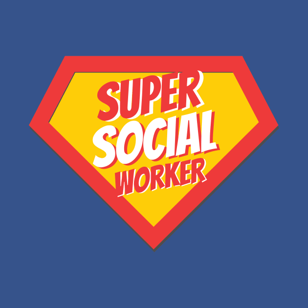 Social Worker Gifts | Super Social Worker by BetterManufaktur