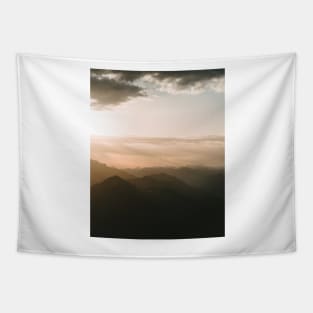 Mountain Sunrise in the German Alps - Landscape Photography Tapestry