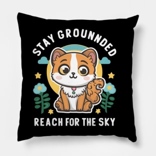 Graduation Stay Grounded Reach For The Sky Pillow