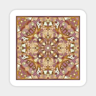 Arabic ornate square pattern Magnet