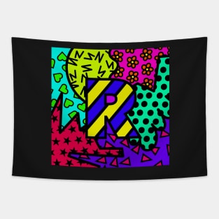 Alphabet Series - Letter R - Bright and Bold Initial Letters Tapestry