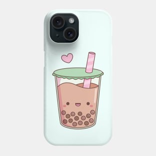 Cute Boba Tea Love Doodle Phone Case