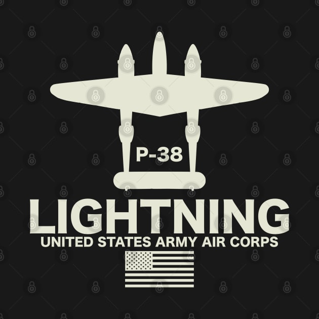 P-38 Lightning (Small logo) by TCP