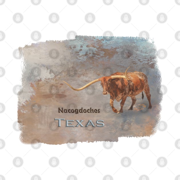 Longhorn Bull Nacogdoches by Elisabeth Lucas