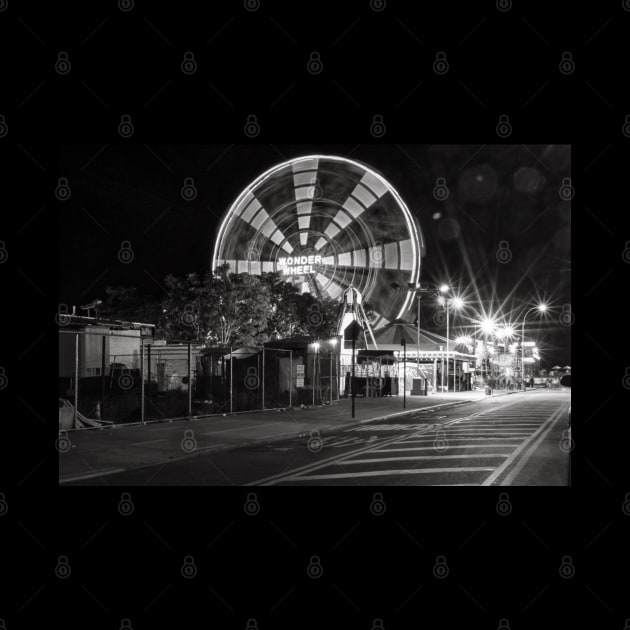 The Wonder Wheel at Night by ShootFirstNYC