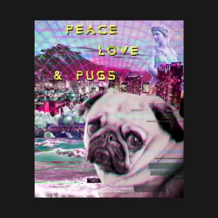 vaporwave pug T-Shirt