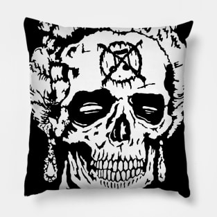 Satan save the grindcore Pillow