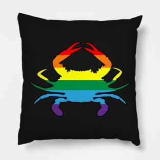 Blue Crab: Queer & Gay Pride Pillow