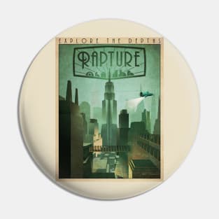 Explore Rapture, Bioshock Poster Pin