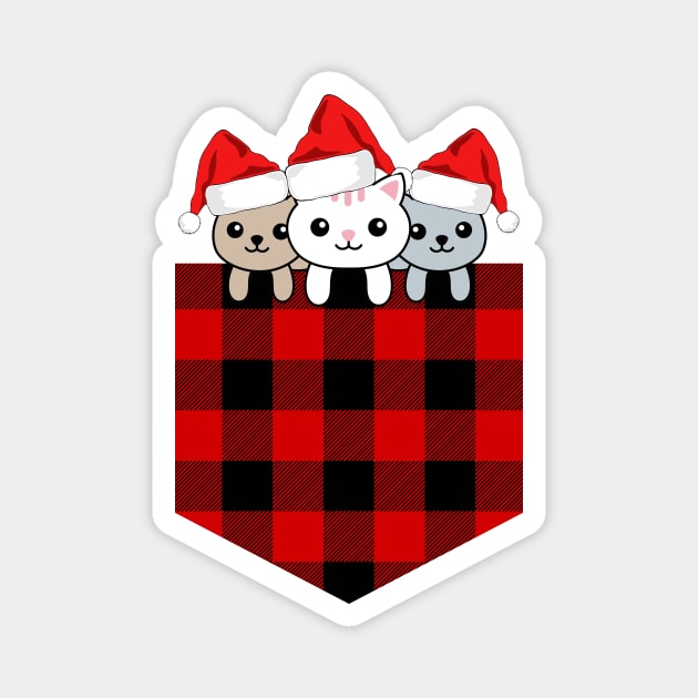 Christmas Cats Magnet by MONMON-75