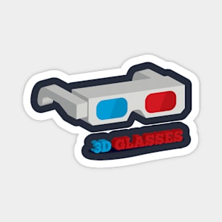 3D Glasses Magnet