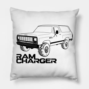 OBS Ram Charger Black Print Pillow