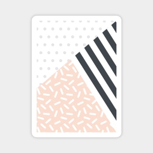 Random Geo - Dots Dashes and Stripes Magnet