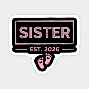 Sister Est. 2026 Pregnancy Announcement Magnet